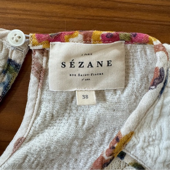 Sezane Natalia Blouse Size EU 38 US 6 - Picture 6 of 14